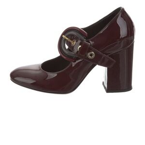 NWOT AGL Elegant Burgundy Patent Leather Heels